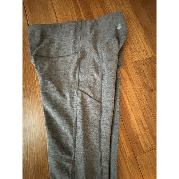 Athleta Ultimate Stash Pocket Capri Grey Heather NWOT Size XS Yoga Pilates Barre - Picture 9 of 11